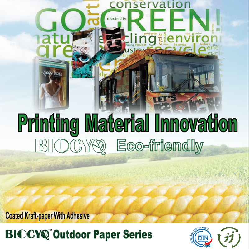 Bio Adhesive Paper / Bio Outdoor Water Resistant Coating